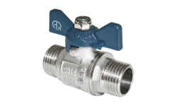Кран шаровой Aqualink 02336 1/2" наружная/наружная резьба бабочка