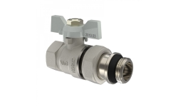 Кран шаровый с полусгоном  1/2"  в-н бабочка VG Optima