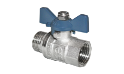 Кран шаровой Aqualink 01158 1/2" внутренняя/наружная резьба бабочка