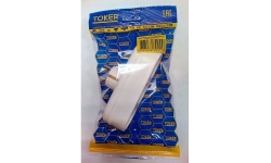 Разветвитель (тройник) TOKER 3L3 3 роз. 16А белый, земля (линейный) 27956