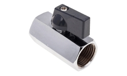 Кран шаровой мини хром ВВ 1/2 Н AQUALINK 01316